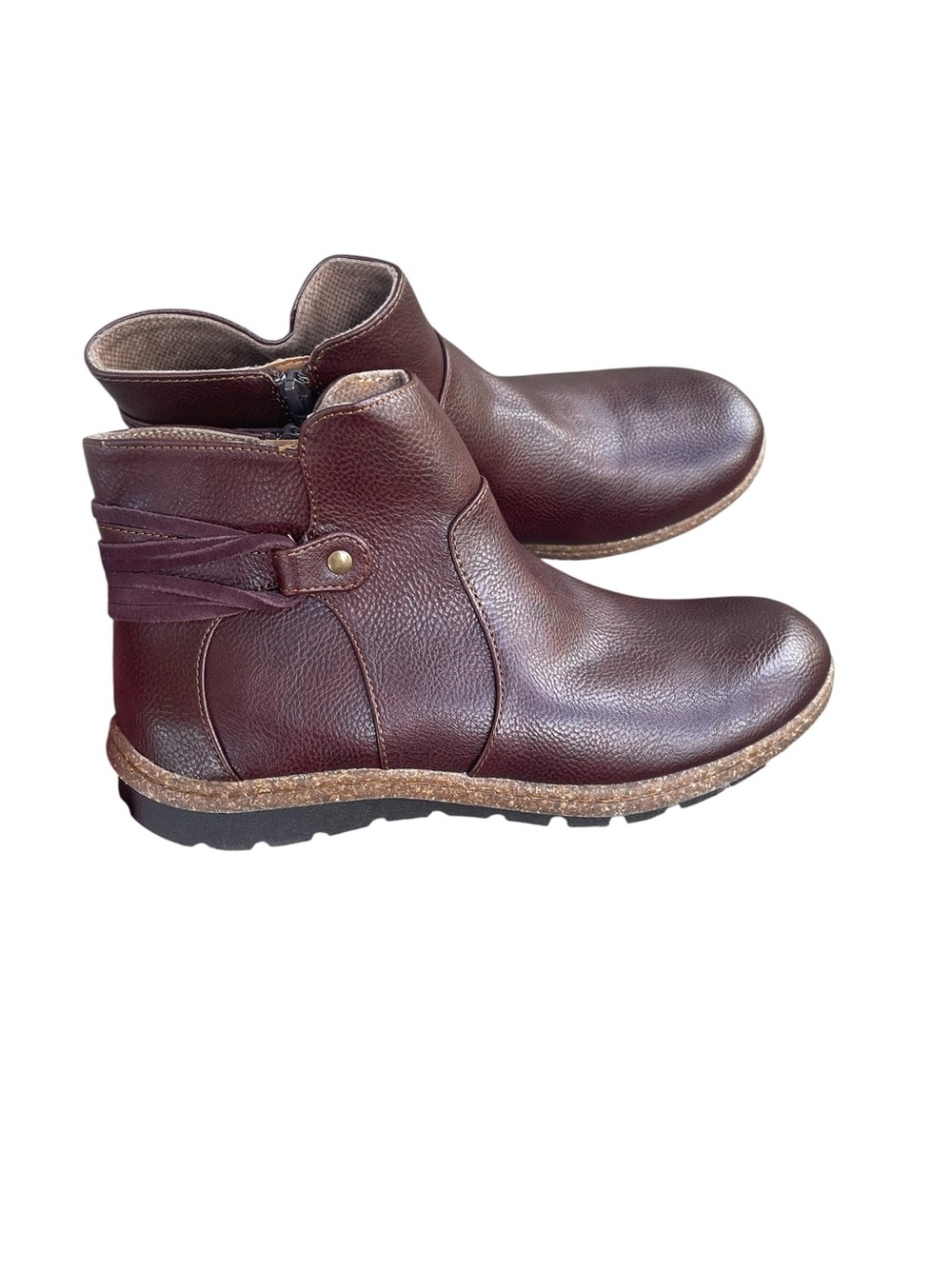 B.O.C. Addi Ankle Bootie, Brown Leather, Size 7.5, NWOT
